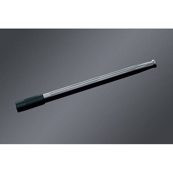 Load image into Gallery viewer, Kuryakyn Chrome Round Grooved Billet Radio Stereo Antenna Harley Touring 89-2017
