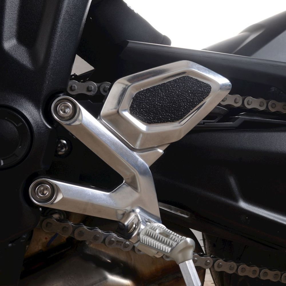 R&G Racing Black Boot Guard Kit For 2021-2024 Triumph Trident 660 EZBG807BL