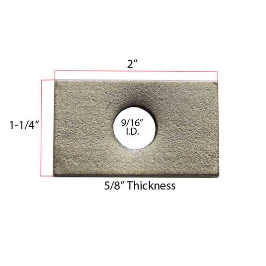 6 Block Plate Kit With (2) 1/2" Fishwires