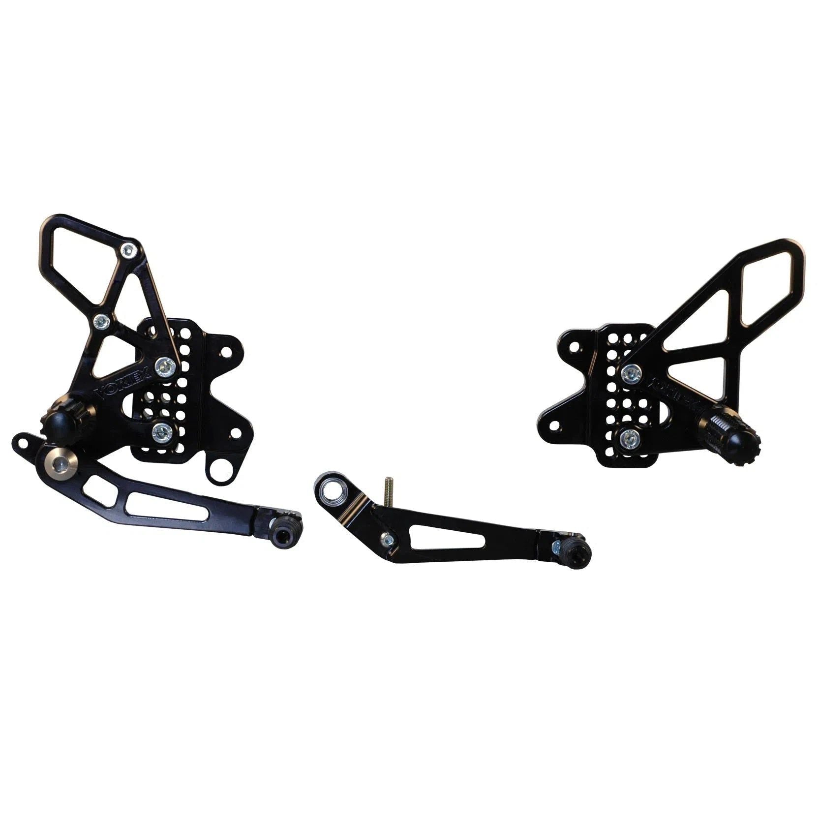 Vortex Racing Adjustable Rear Set Black - RS582K