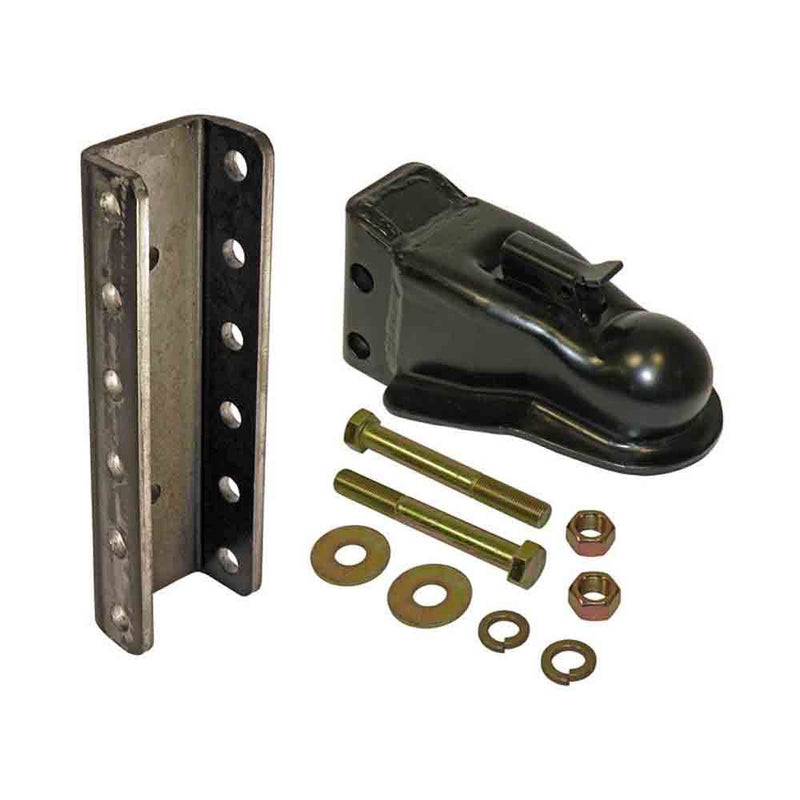 Load image into Gallery viewer, Stamped Steel Adjustable Channel Mount Coupler For 2-5/16&quot; Ball - 14,000 Lbs. Tow Capacity, with 5-Position Channel and Hardware
