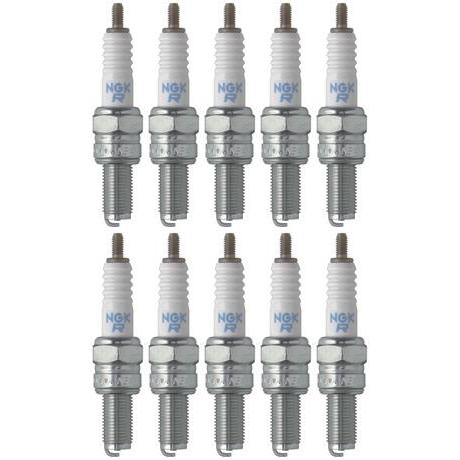 Set of 10 NGK Standard Spark Plugs for Suzuki DR250SE 2001 Engine 250cc