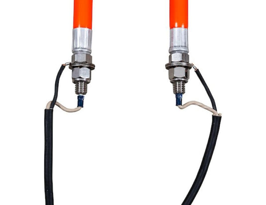 36 Inch Fluorescent Orange Illuminated LED Plow Guides