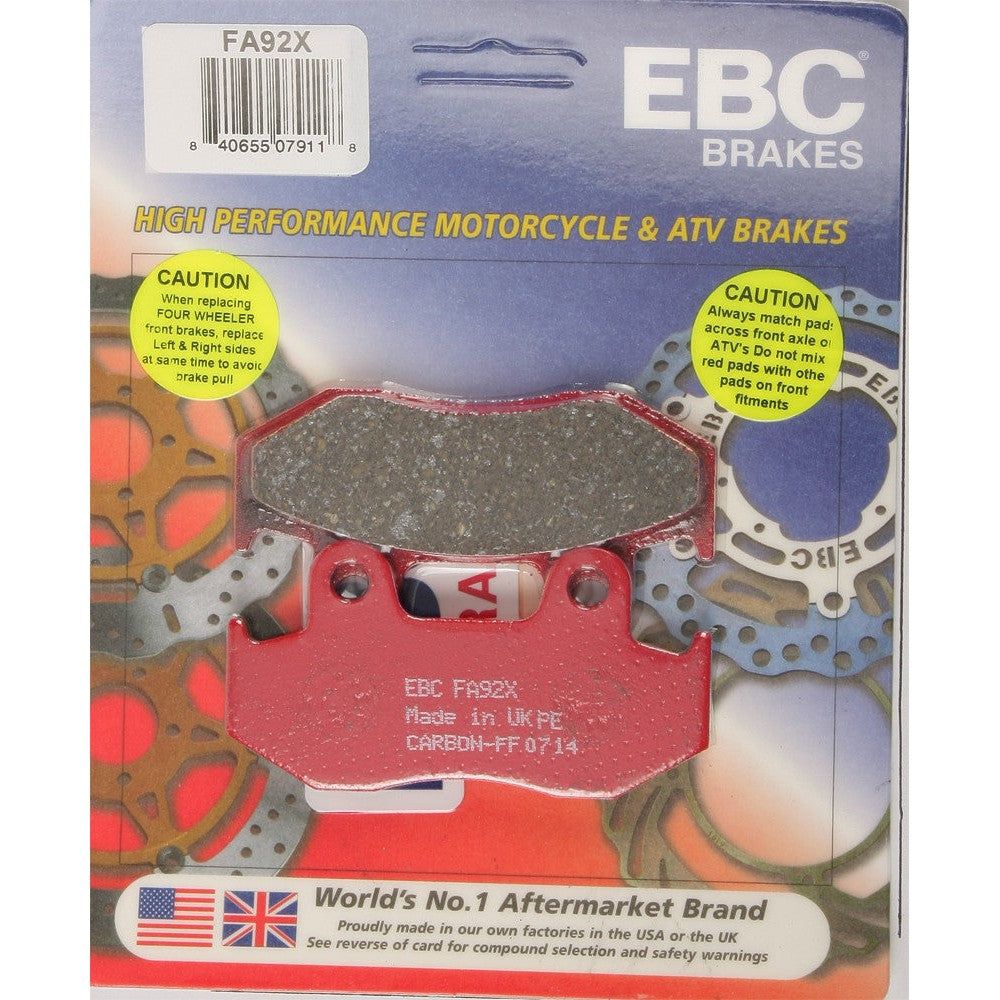 EBC 1 Pair Performance X-Series Carbon Brake Pads MPN FA92X