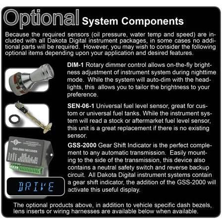 Dakota Digital 1967-1972 Chevrolet VHX Gauge Kit with Analog Clock VHX-67C-PA