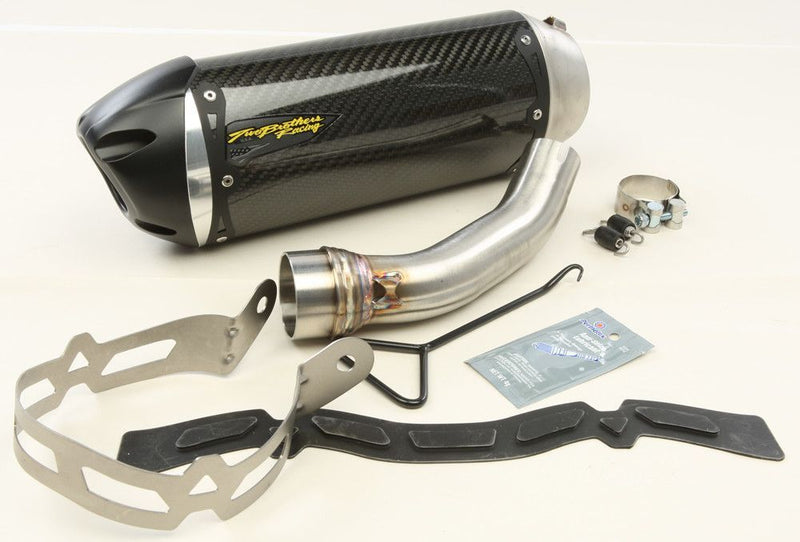 Load image into Gallery viewer, Two Brothers Racing S1R Standard Carbon Slip-On Exhaust For Suzuki SV650 2017-2018 005-4500405-S1
