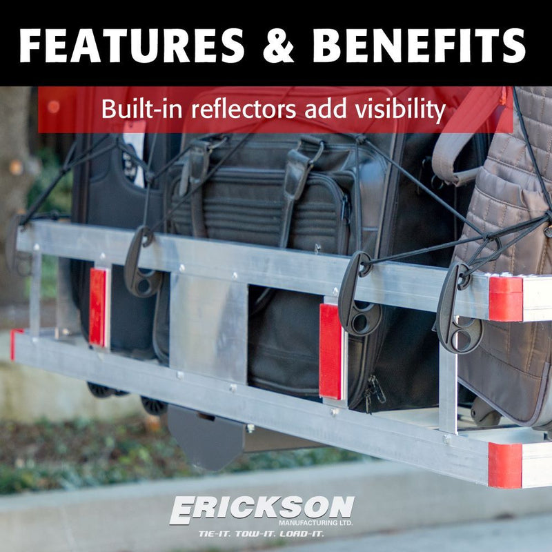 Load image into Gallery viewer, Erickson Mfg. Aluminum Basket-Style Cargo Carrier - 500 lb. Rated - Fits 2 &quot; Receivers

