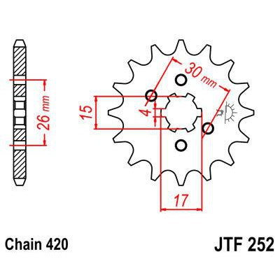Front & Rear Sprocket Kit for HONDA TRX70 86-87 JT Sprockets