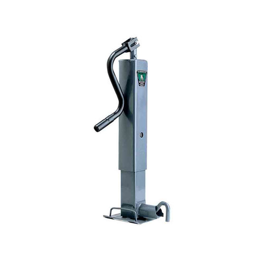 Bulldog Square Tube Trailer Jack - 12,000 lbs. Support Capacity, Topwind, 12-1/2 Inch Travel - Non Spring Return
