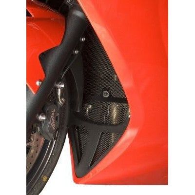 Load image into Gallery viewer, R&amp;G Racing Black Aluminum Radiator Guard For 2011-2012 Triumph Sprint GT
