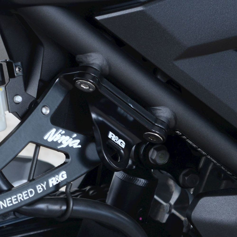 Load image into Gallery viewer, R&amp;G Racing Black Tie-Down Hook Pair For 2018-2020 Kawasaki Ninja 250
