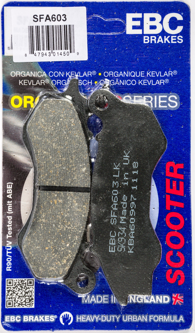 Load image into Gallery viewer, EBC 1 Pair Premium SFA Organic OE Replacement Brake Pads For Honda WW150 2009-2015
