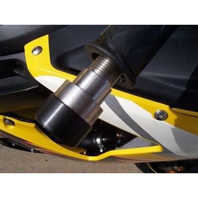 Load image into Gallery viewer, R&amp;G Racing Black Bar End Sliders For 1999-2005 Yamaha YZF R6 BE0005BK
