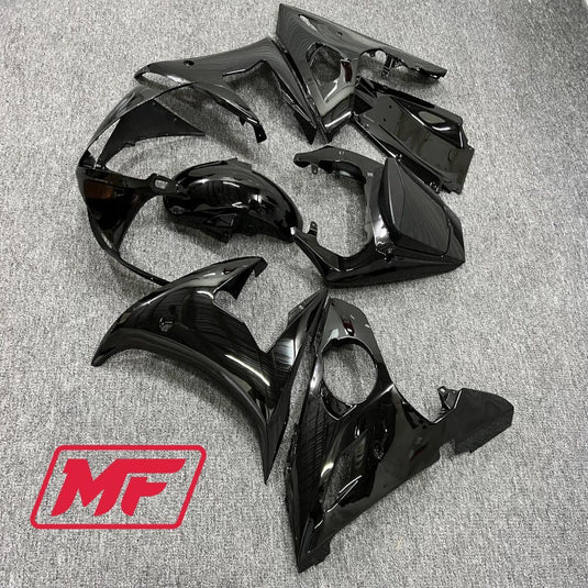 Monster Fairings Full Kit Yamaha R6 03-04 Gloss Black + Windshield + Gas Tank Cover