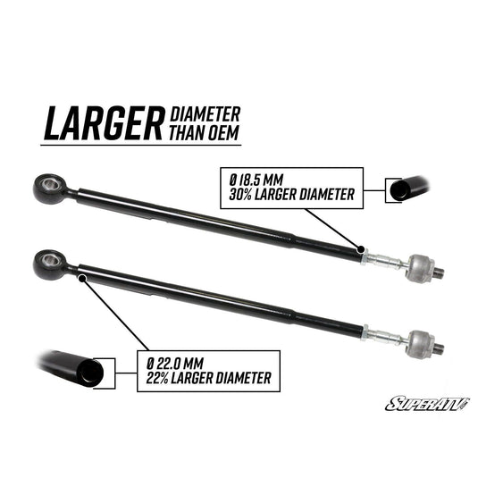 SuperATV Polaris RZR PRO XP Heavy-Duty Tie Rod Kits TRK-P-PROXP