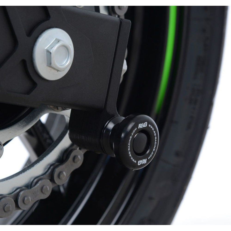 Load image into Gallery viewer, R&amp;G Racing Black Cotton Reels Offset For 2024-2025 Kawasaki Eliminator 500
