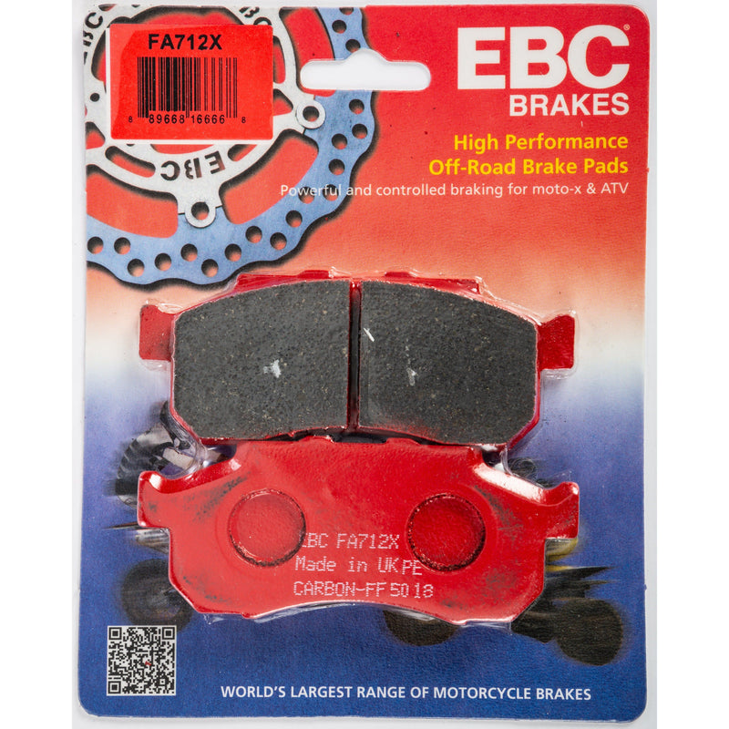 Load image into Gallery viewer, EBC 1 Pair Performance X-Series Carbon Brake Pads MPN FA712X

