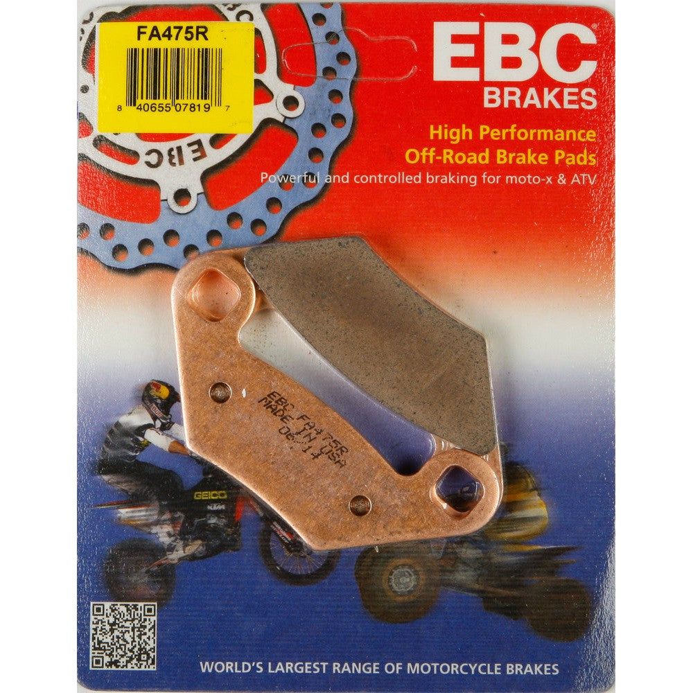 EBC 1 Pair Sintered R Series Heavy-Duty Brake Pads MPN FA475R
