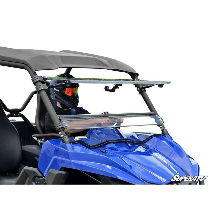 SuperATV Yamaha Wolverine Scratch Resistant Flip Windshield FWS-Y-WV-70