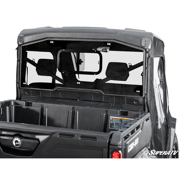 SuperATV Can-Am Defender Sliding Rear Windshield RWS-CA-DEF-SGW-76