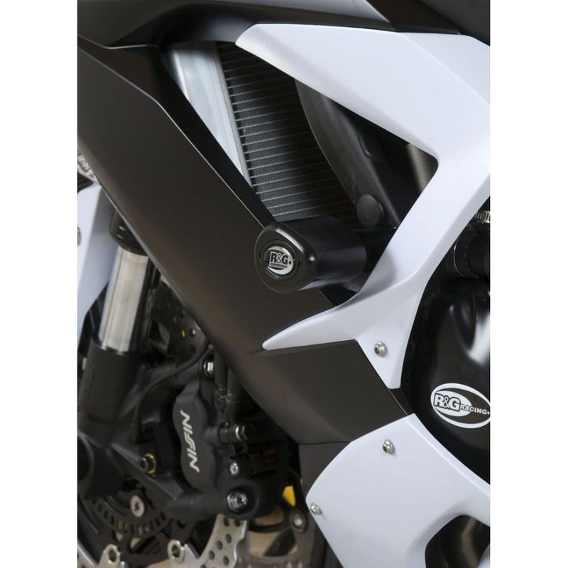 Load image into Gallery viewer, R&amp;G Racing Black Aero Style Crash Protection Bobbins For 2013-2018 Kawasaki Ninja ZX6R ZX600F
