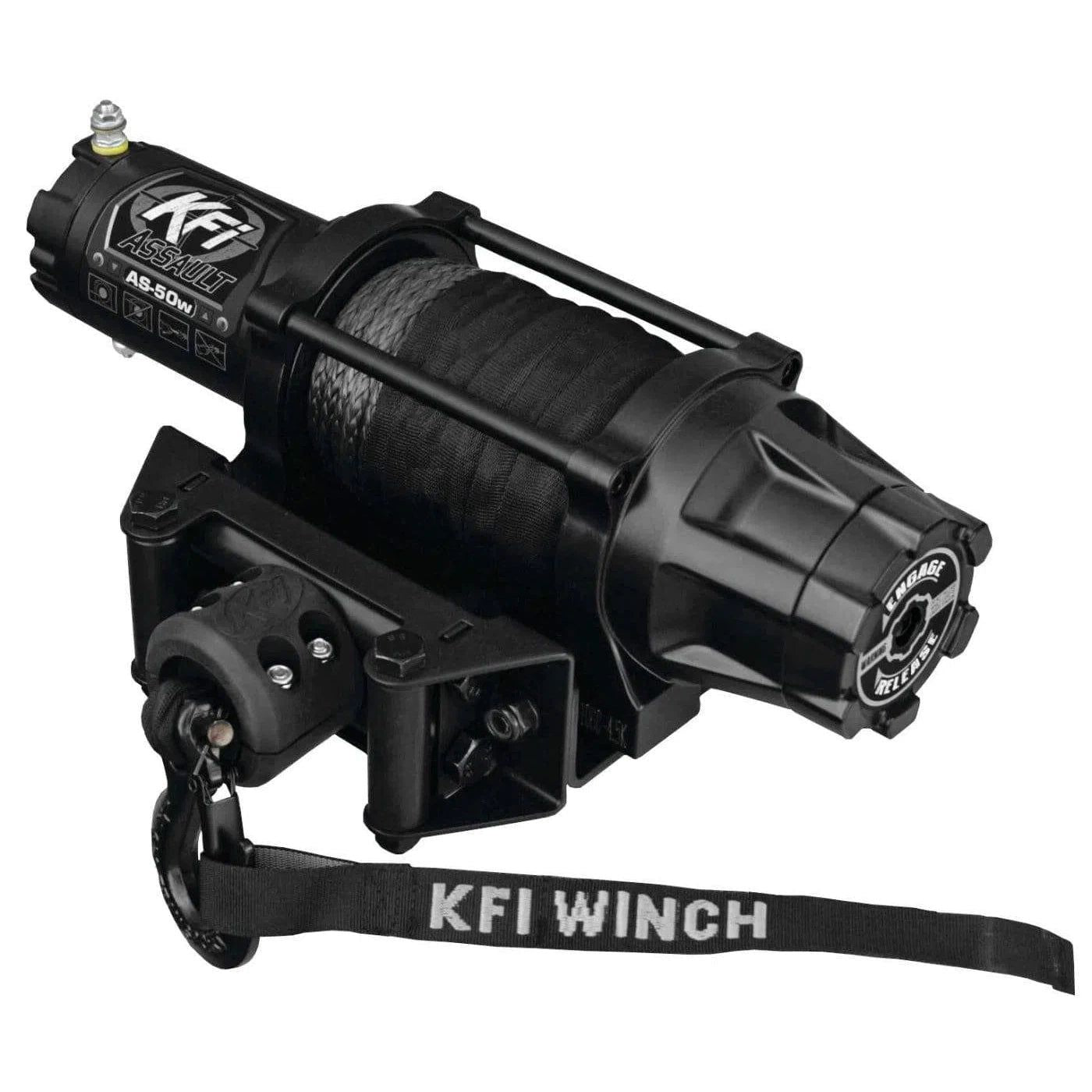 KFI 5000 lb Assault Winch (Wide) And Optional Mount
