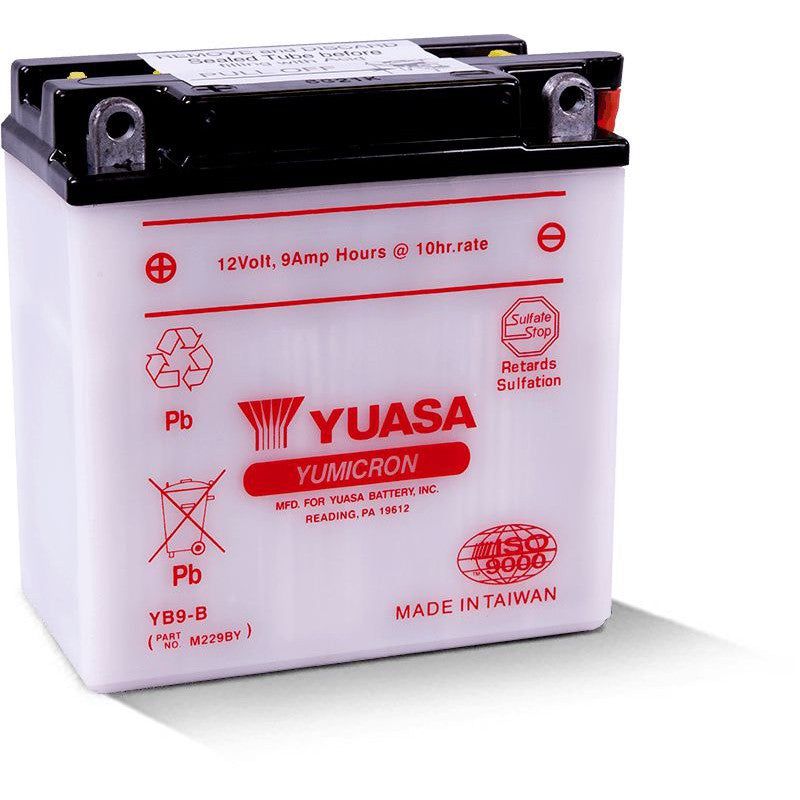 Load image into Gallery viewer, Yuasa Conventional YB9B 12 Volt Battery YUAM229BY
