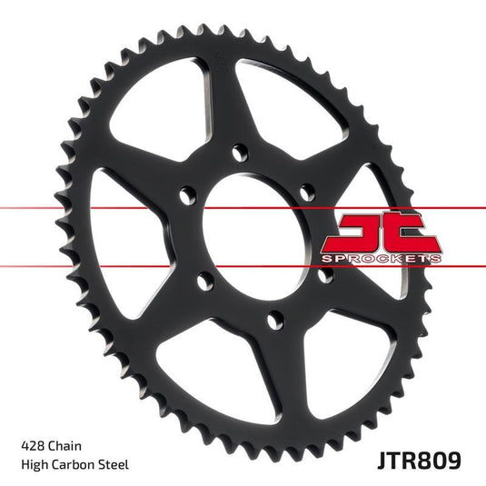 JT Sprockets Rear Steel Sprocket 47 Tooth 47T 428 Chain For Suzuki TC100 Blazer A,B 1976-1977 JTR809.47