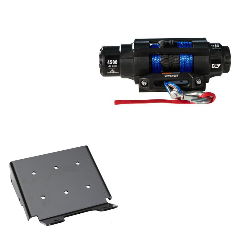 Load image into Gallery viewer, Viper 4500lbs V3 Winch Blue Rope With Mount For Suzuki King Quad 400 2008-2020
