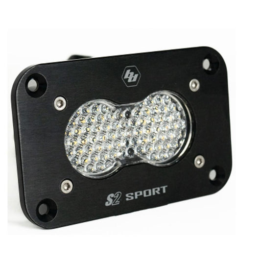 Baja Designs Auxiliary LED Light Pod Each Black Flush Mount S2 Sport Series Work/Scene Pattern Clear Lens Universal 541006