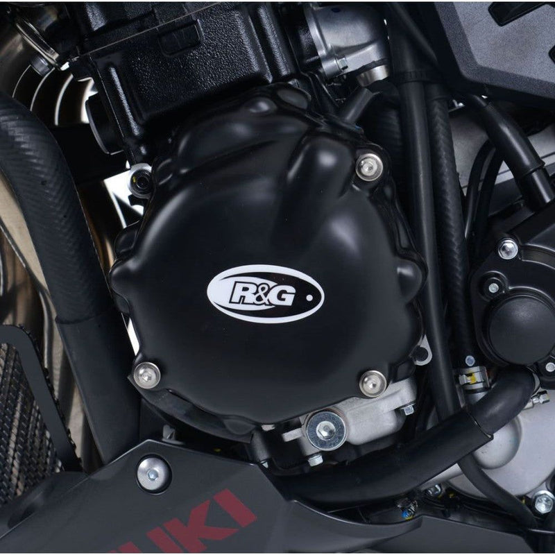 Load image into Gallery viewer, R&amp;G Racing Black 3 Piece Engine Case Cover Kit For 2017-2021 Suzuki GSXS750

