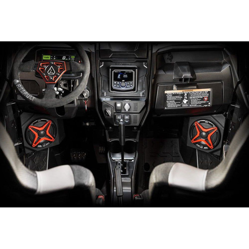 Load image into Gallery viewer, SSV Works Front Kick 6.5&quot; Unloaded Speaker Pods For Kawasaki KRF1000 2020-2022
