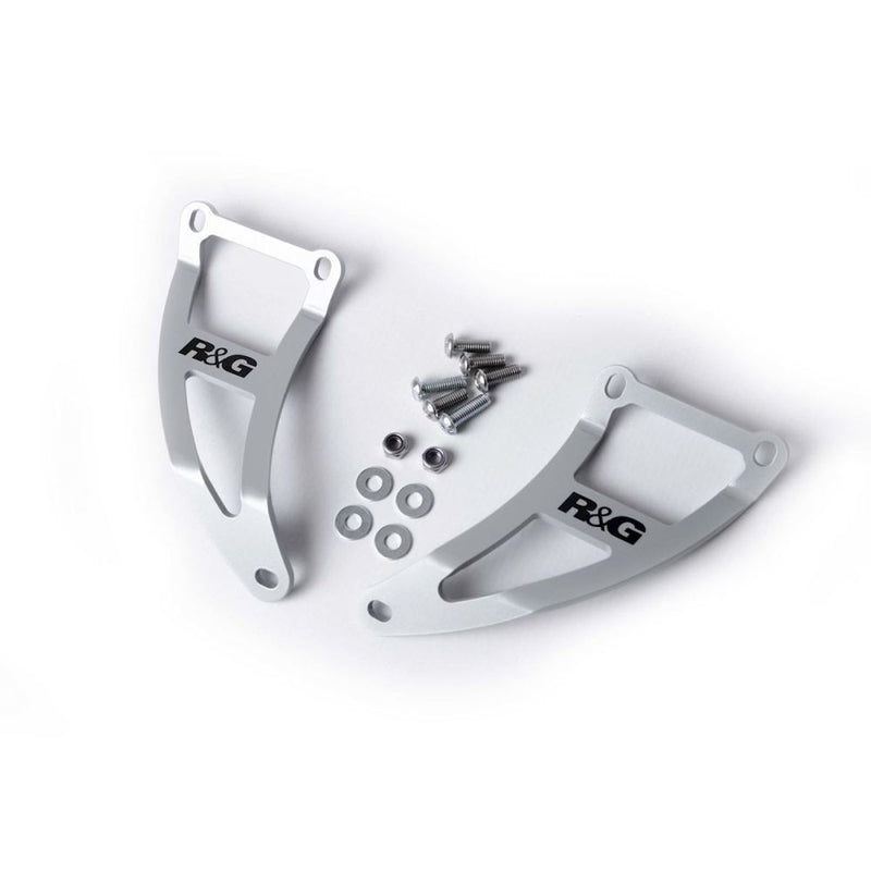 Load image into Gallery viewer, R&amp;G Racing Black 2 Piece Exhaust Hanger Kit For 2003-2009 Suzuki SV1000 EH0027BK
