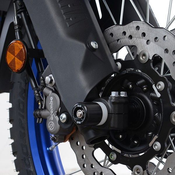 Load image into Gallery viewer, R&amp;G Racing Black Fork Protectors For 2021-2022 Yamaha Tenere 700 XTZ07 Rally
