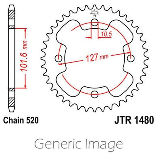 Front & Rear Steel Sprocket Kit for ATV/UTV POLARIS 500 Predator E 2x4 2003-2004