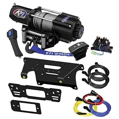 Load image into Gallery viewer, 4500 lb KFI Wide Winch Combo Polaris Ranger Full Size 2013-18 XP900 XP 900 Crew
