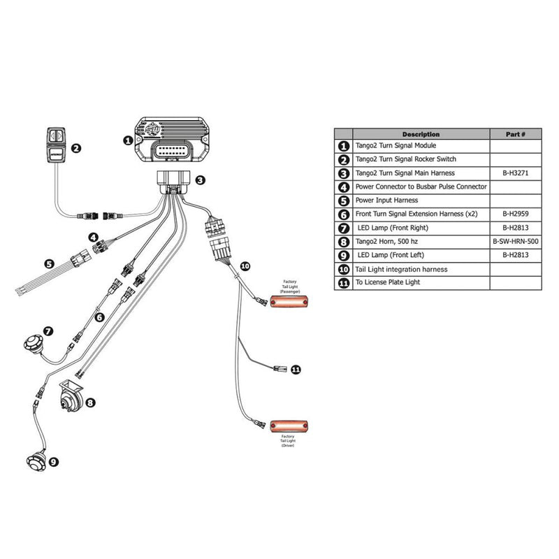 Load image into Gallery viewer, Switch Works Tango2 Turn-Signal Kit with All-In-One Controller and Taillight Integration For Honda Talon 2019-2024
