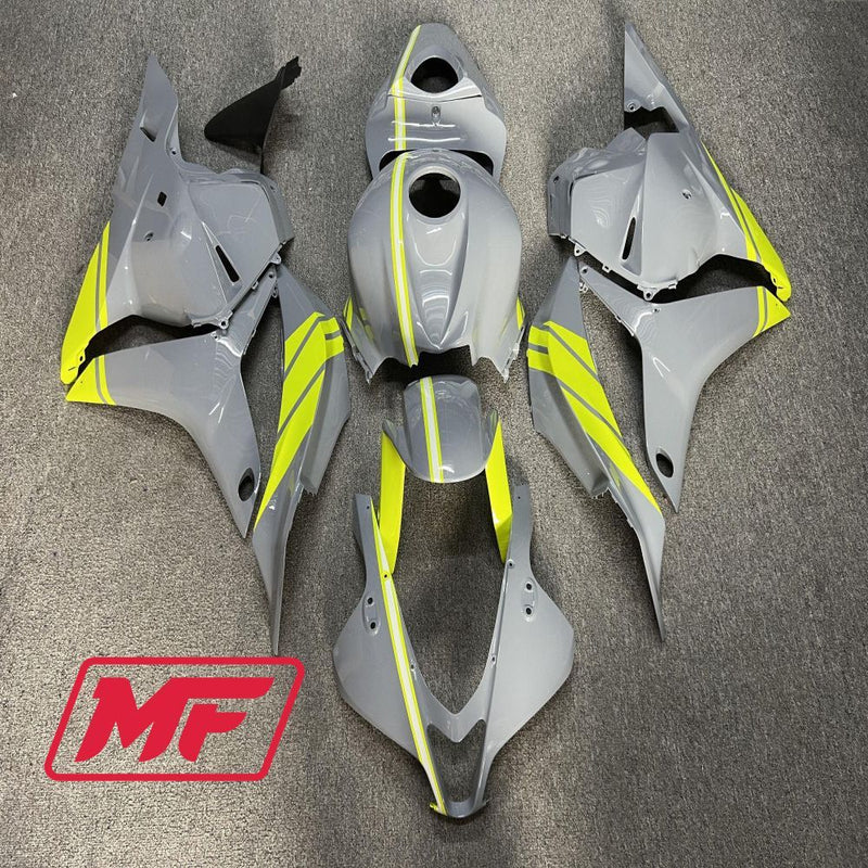 Load image into Gallery viewer, Monster Fairings Full Kit Honda CBR600RR 09-12 Nardo Grey with High Viz + Windshield + Gas Tank Cover
