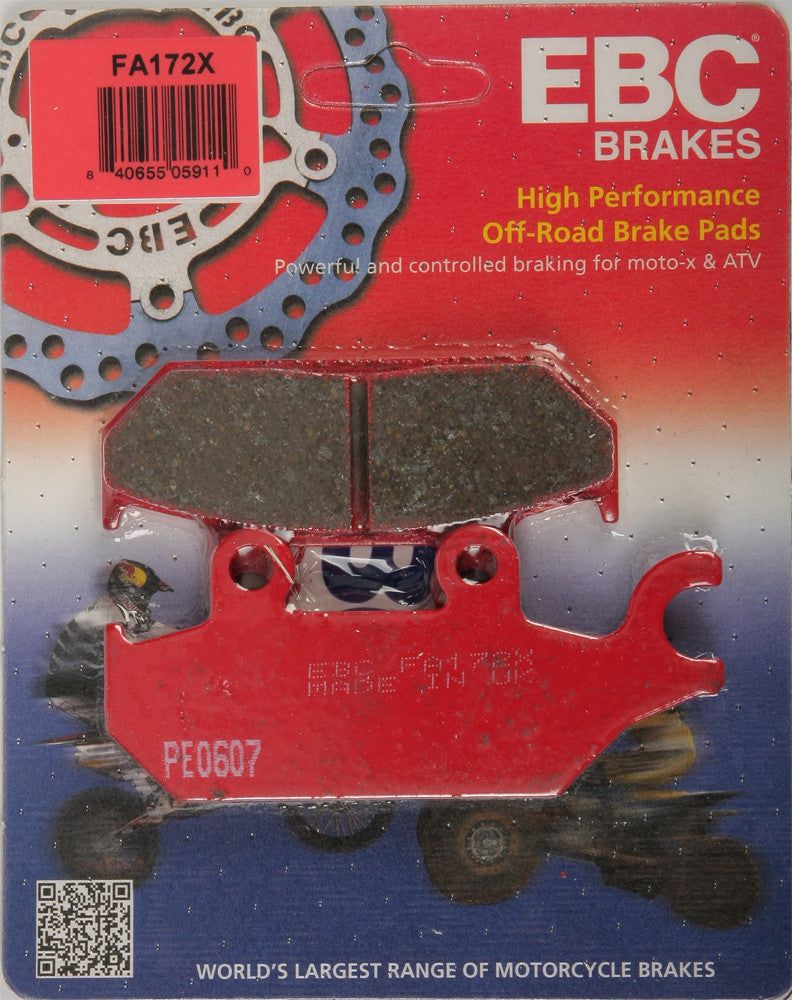 Load image into Gallery viewer, EBC 1 Pair Performance X-Series Carbon Brake Pads For Yamaha XT600 1990-1995
