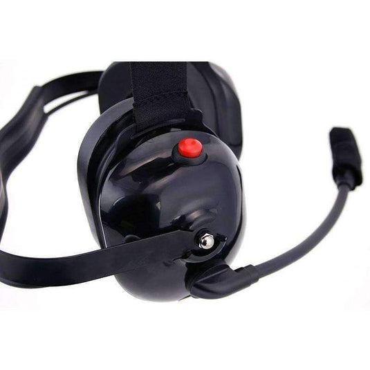 Rugged Radios H60 Dual Radio Behind the Head (BTH) Headset - Black H60-BLK