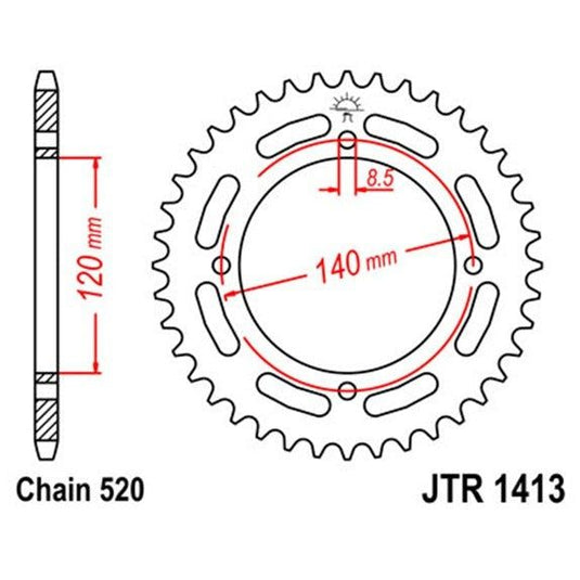 Front & Rear Steel Sprocket Kit for ATV/UTV KAWASAKI KXF250A Tecate 4 1987-1988