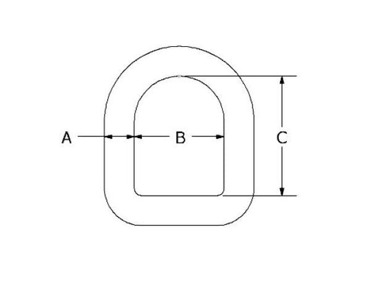 Forged 1/2 Inch Forged D-Ring With 2-Hole Mounting Bracket