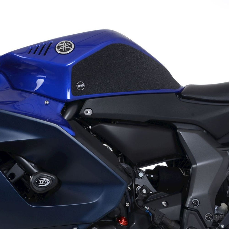 Load image into Gallery viewer, R&amp;G Racing Black Tank Traction Grips For 2022-2024 Yamaha YZF R7 EZRG942BL
