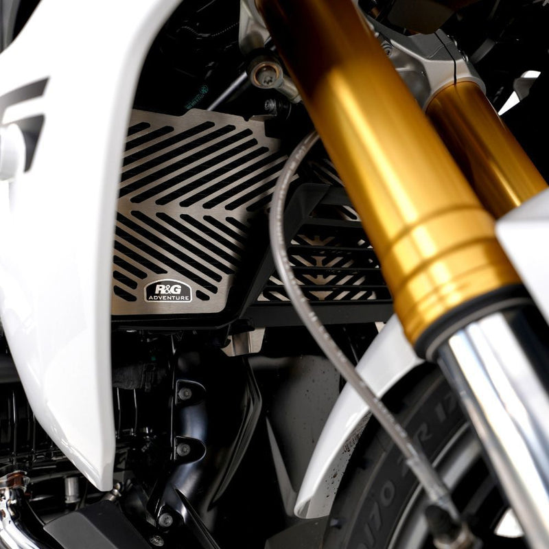 Load image into Gallery viewer, R&amp;G Racing Stainless Steel Radiator Guard For 2015-2018 BMW R1200R ABS
