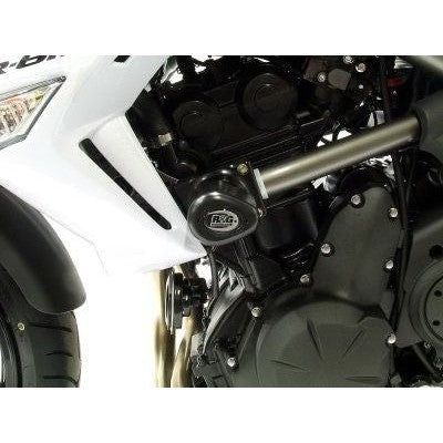 Load image into Gallery viewer, R&amp;G Racing Black Aero Style Crash Protectors For 2009-2010 Kawasaki ER-6N
