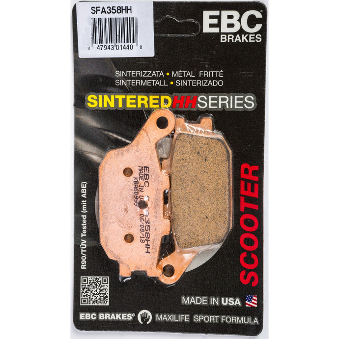 EBC 1 Pair SFA HH Series Scooter Sintered Brake Pads For Honda Reflex 250 NSS250 2001-2007