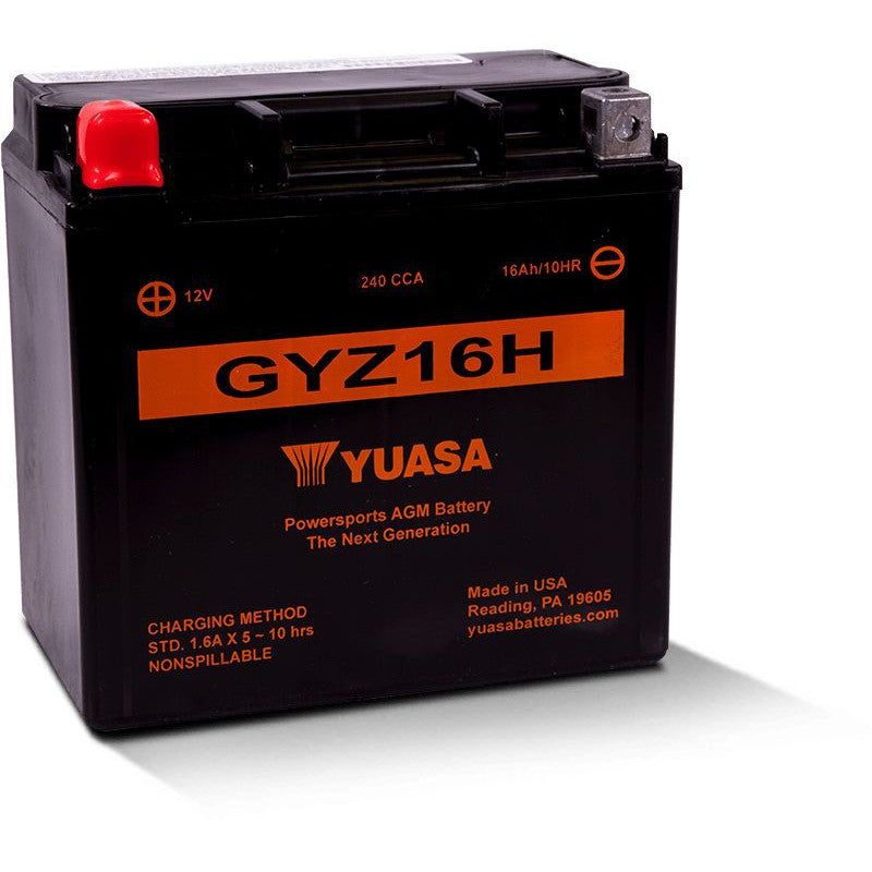 Load image into Gallery viewer, Yuasa Maintenance Free GYZ16H 12 Volt Battery YUAM716GH
