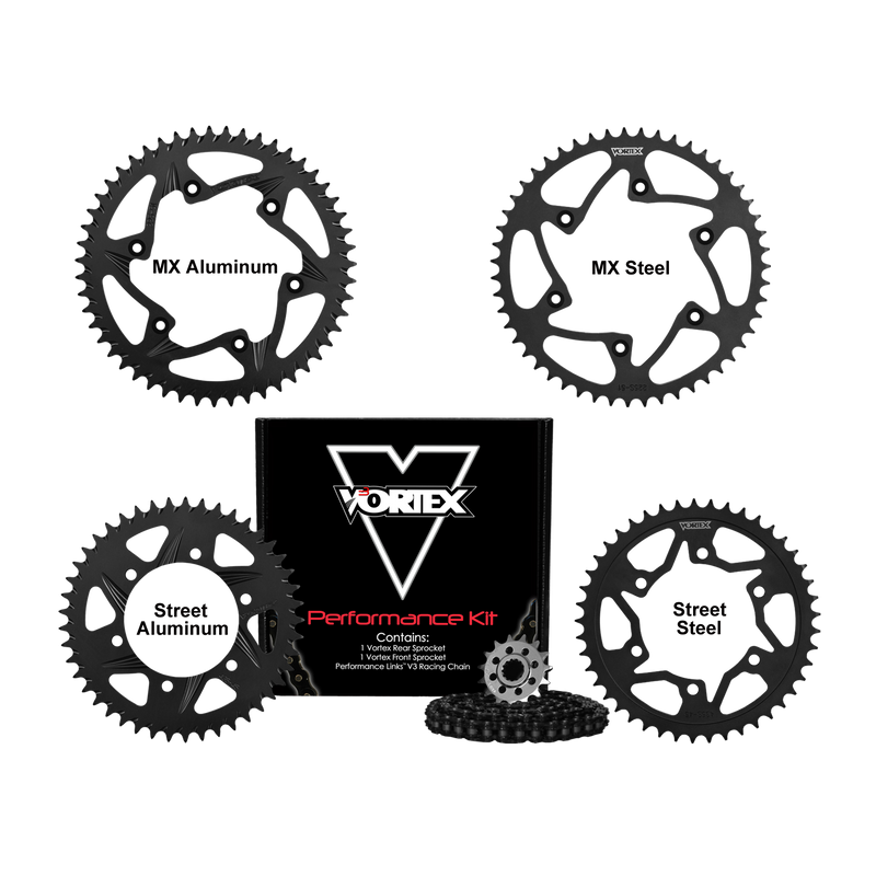 Load image into Gallery viewer, Vortex Black GFRS 520SX3-108 Chain and Sprocket Kit 14-47 Tooth - CK6124
