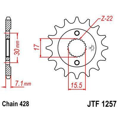 Load image into Gallery viewer, Front &amp; Rear Sprocket Kit for HONDA CR80 R-428 Chain Conversion 96-02
