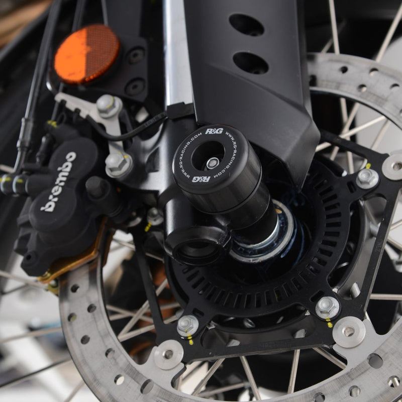 Load image into Gallery viewer, R&amp;G Racing Black Fork Protectors For 2022-2024 Aprilia Tuareg 660 FP0269BK
